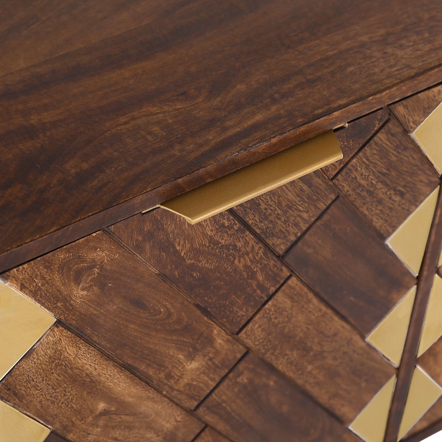 Red Living TV-Lowboard Nook - Mango massiv / Metall - Mango / Gold 2 Red Living TV-Lowboard Nook - Mango massiv / Metall - Mango / Gold – Bild 2