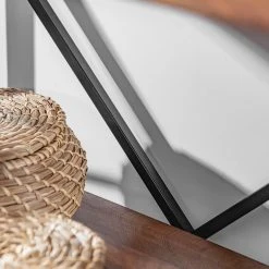 Red Living Regal Ugo II - Mango massiv / Metall - Mango / Schwarz -Wohnzimmermöbel boutique en ligne 1000341970 220331 078 DETAILS P000000001000341970