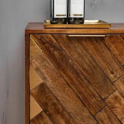 Red Living Kommode Nook - Mango massiv / Metall - Mango / Gold -Wohnzimmermöbel boutique en ligne 1000341972 220331 061 DETAILS P000000001000341972