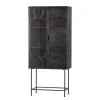 Red Living Vitrinenschrank Rustique - Metall - Antik Schwarz