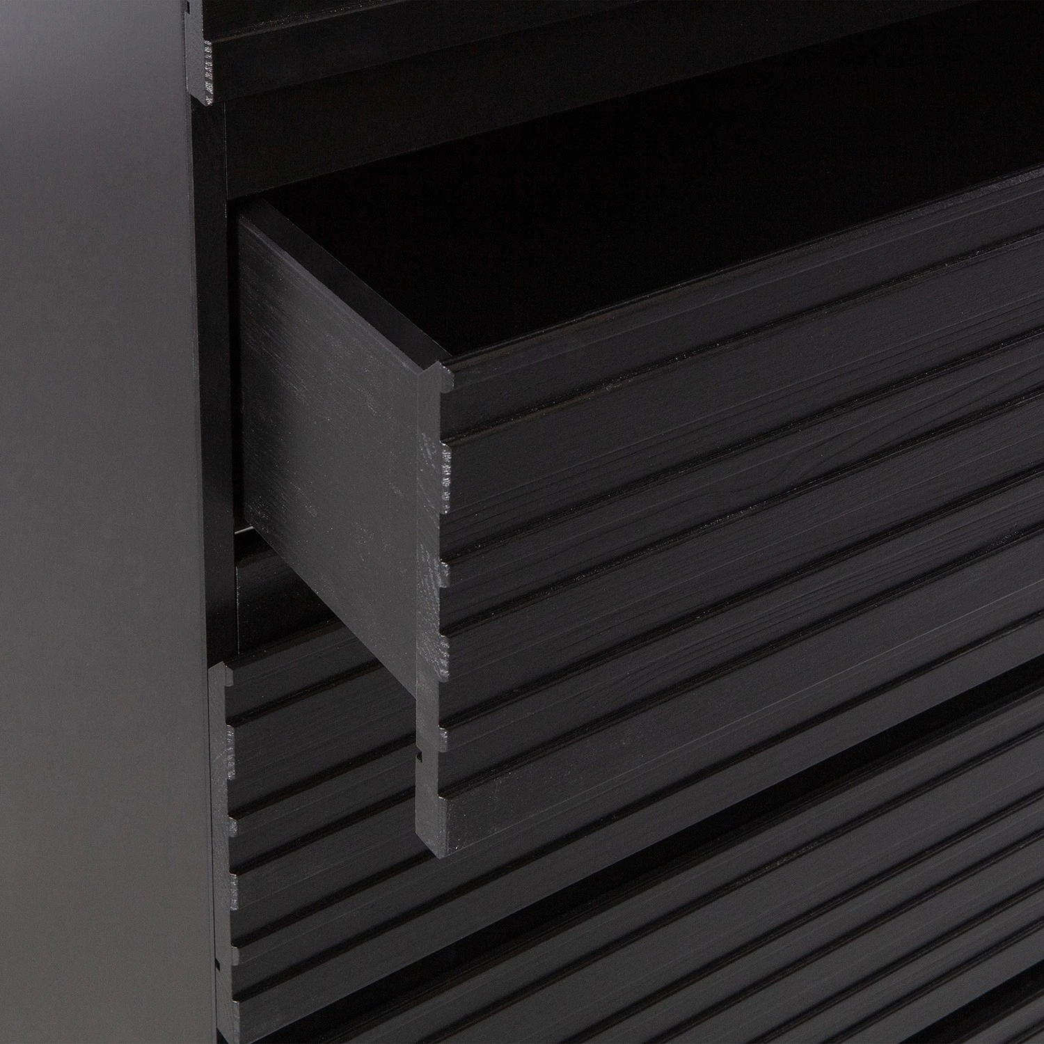 Red Living Kommode Rayong II - Kiefer massiv - Kiefer Schwarz 5 Red Living Kommode Rayong II - Kiefer massiv - Kiefer Schwarz – Bild 5