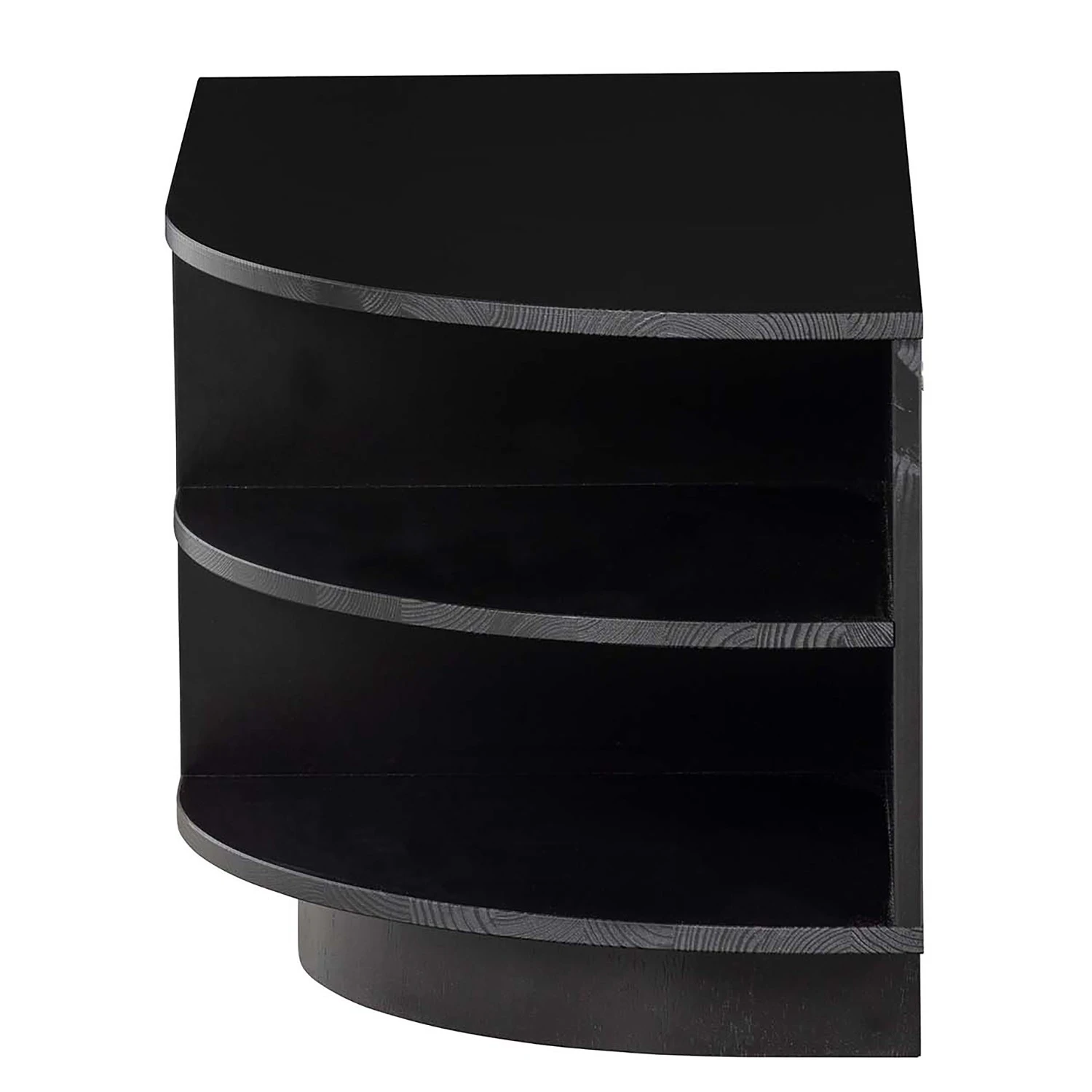 Loftscape TV-Lowboard Rozzano - Kiefer massiv - Kiefer Schwarz - Schublade links 6 Loftscape TV-Lowboard Rozzano - Kiefer massiv - Kiefer Schwarz - Schublade links – Bild 6