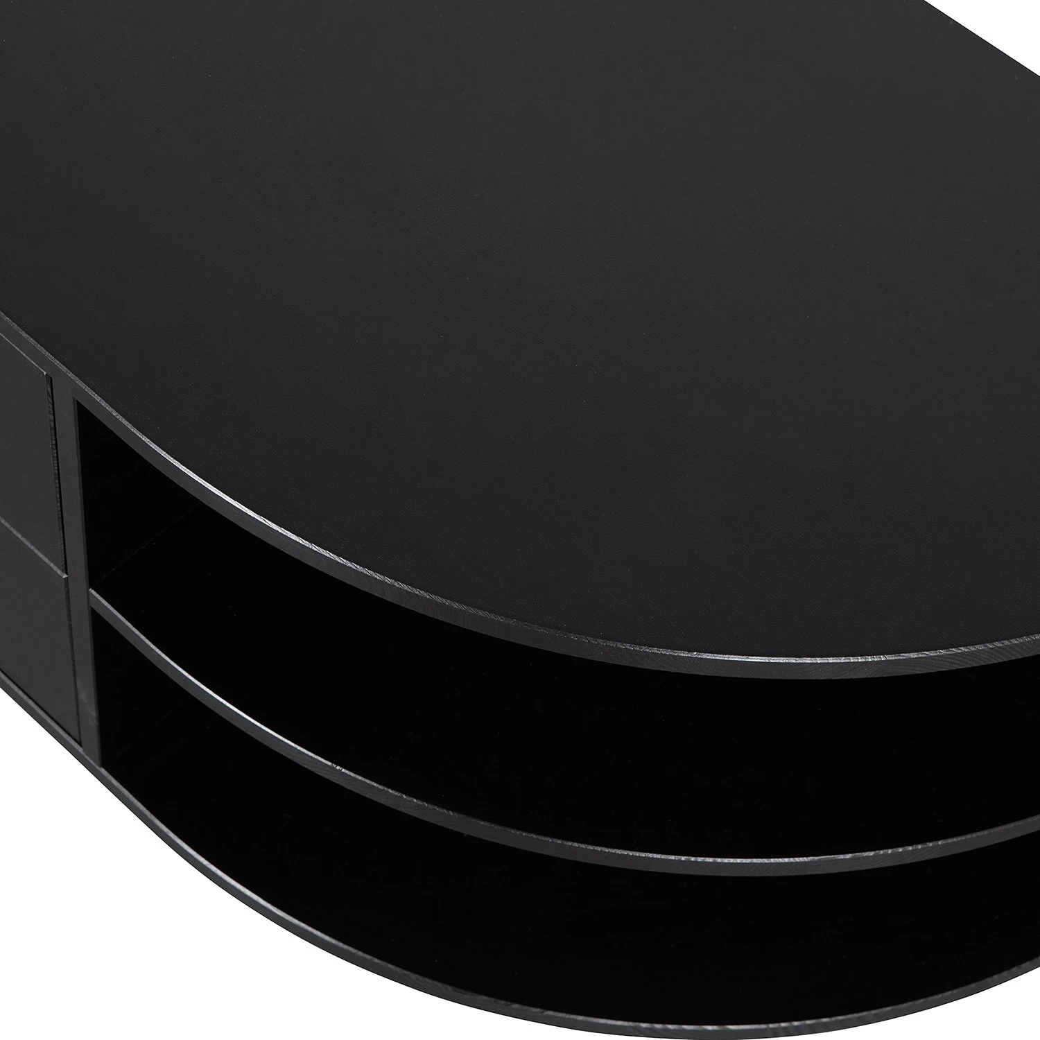 Loftscape TV-Lowboard Rozzano - Kiefer massiv - Kiefer Schwarz - Schublade links 8 Loftscape TV-Lowboard Rozzano - Kiefer massiv - Kiefer Schwarz - Schublade links – Bild 8