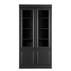 Red Living Vitrinenschrank Shady - Kiefer massiv - Schwarz -Wohnzimmermöbel boutique en ligne 1000342119 220401 040 DETAILS P000000001000342119