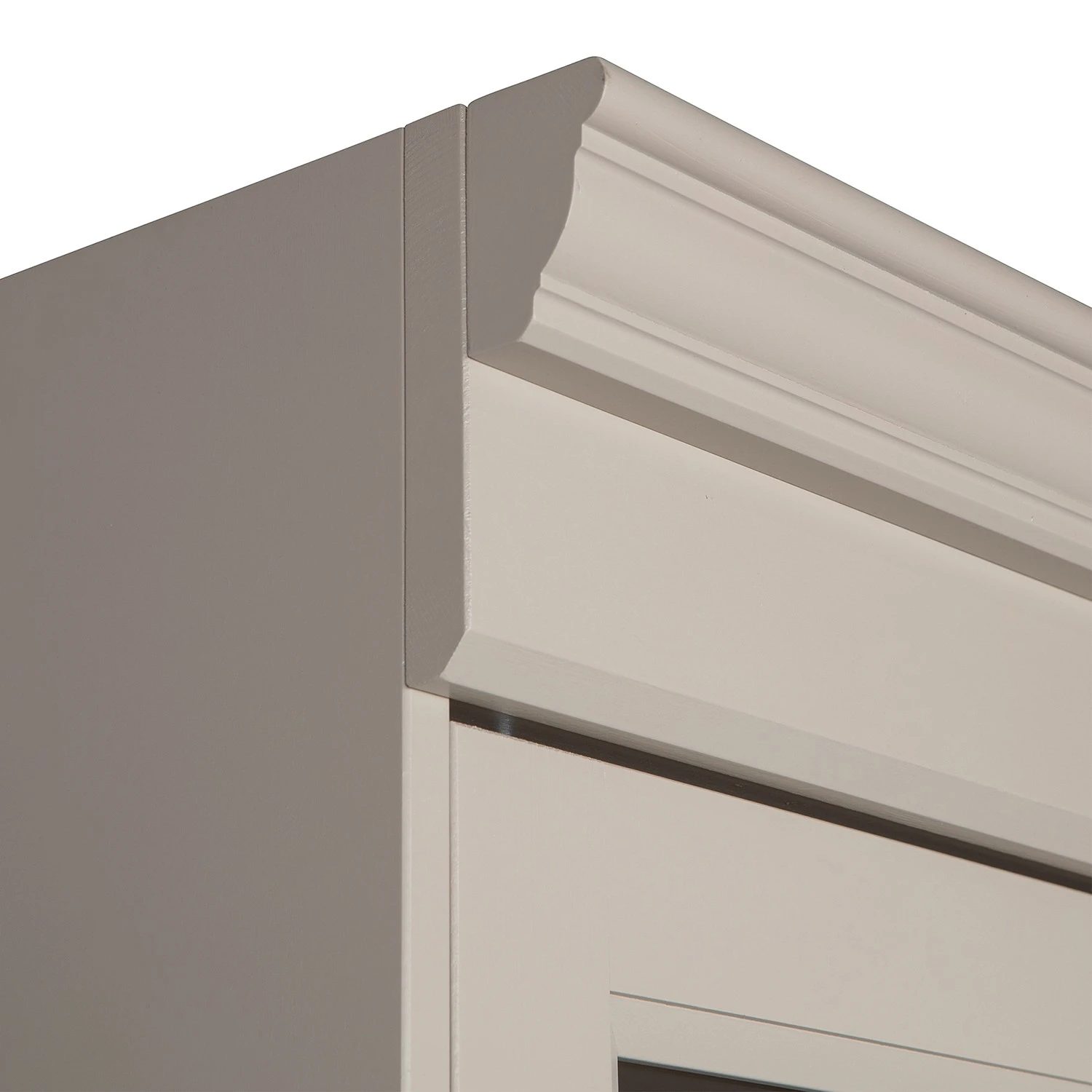 Ridgevalley Vitrinenschrank Solari - Kiefer massiv - Kiefer Grau 5 Ridgevalley Vitrinenschrank Solari - Kiefer massiv - Kiefer Grau – Bild 5