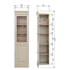 Ridgevalley Standvitrine Solari - Kiefer massiv - Kiefer Grau -Wohnzimmermöbel boutique en ligne 1000342132 220401 500 SKETCH DETAILS P000000001000342132 sketch