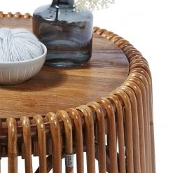Tom Tailor Beistelltisch Perira II - Teak massiv / Rattan - Teak / Rattan -Wohnzimmermöbel boutique en ligne 1000342389 220325 040 DETAILS P000000001000342389