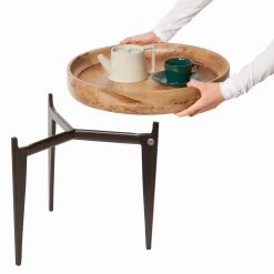 Tom Tailor Beistelltisch Richland II - Mango massiv / Aluminium - Mango / Schwarz -Wohnzimmermöbel boutique en ligne 1000342403 220325 035 DETAILS P000000001000342403