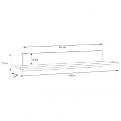 Loftscape Wandboard Piemont - Schwarz / Eiche Bianco Dekor -Wohnzimmermöbel boutique en ligne 1000342451 220404 501 SKETCH DETAILS P000000001000342451 sketch