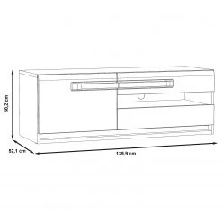 Loftscape TV-Lowboard Toscana II - Inkl. Beleuchtung - Eiche Sonoma Dekor -Wohnzimmermöbel boutique en ligne 1000342488 220331 500 SKETCH DETAILS P000000001000342488 sketch