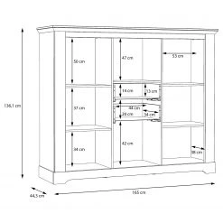 Ridgevalley Highboard Sandvik II - Eiche Weiß Dekor / Eiche Nelson Dekor 11 Ridgevalley Highboard Sandvik II - Eiche Weiß Dekor / Eiche Nelson Dekor -Wohnzimmermöbel boutique en ligne 1000342493 220331 501 SKETCH DETAILS P000000001000342493 sketch
