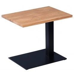 Red Living Beistelltisch Rhyll II - Wildeiche massiv / Metall - Wildeiche / Schwarz