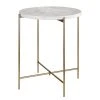 Butlers Beistelltisch MARBLE - Marmor / Eisen - Weiß