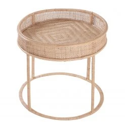 Butlers Beistelltisch BOHO LOUNGE - Rattan / Eisen - Natur -Wohnzimmermöbel boutique en ligne 1000344005 220406 040 DETAILS P000000001000344005