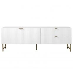 Loftscape TV-Lowboard Metropolis - Matt Weiß -Wohnzimmermöbel boutique en ligne 1000344594 220407 030 DETAILS P000000001000344594