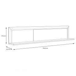 Loftscape Wandboard Wilander II - Eiche Nelson Dekor / Matt Weiß -Wohnzimmermöbel boutique en ligne 1000344660 220414 500 SKETCH DETAILS P000000001000344660 sketch