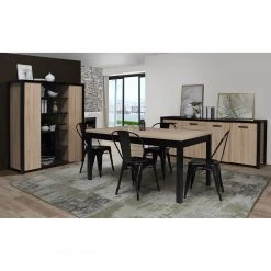 Red Living Sideboard Westlock II - Esche Dekor / Schwarz 12 Red Living Sideboard Westlock II - Esche Dekor / Schwarz -Wohnzimmermöbel boutique en ligne 1000344679 220414 021 MOOD DETAILS P000000001000344679 mood