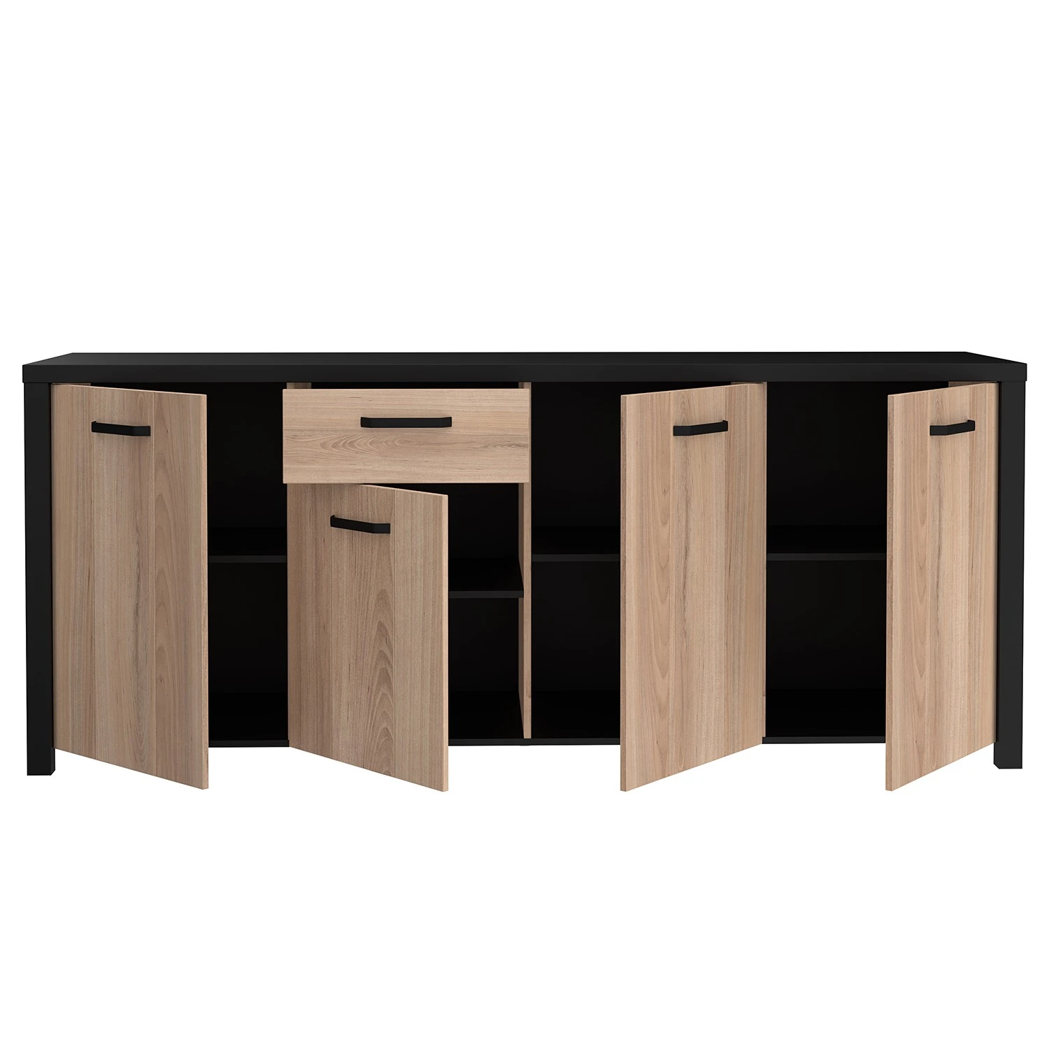 Red Living Sideboard Westlock II - Esche Dekor / Schwarz 5 Red Living Sideboard Westlock II - Esche Dekor / Schwarz – Bild 5