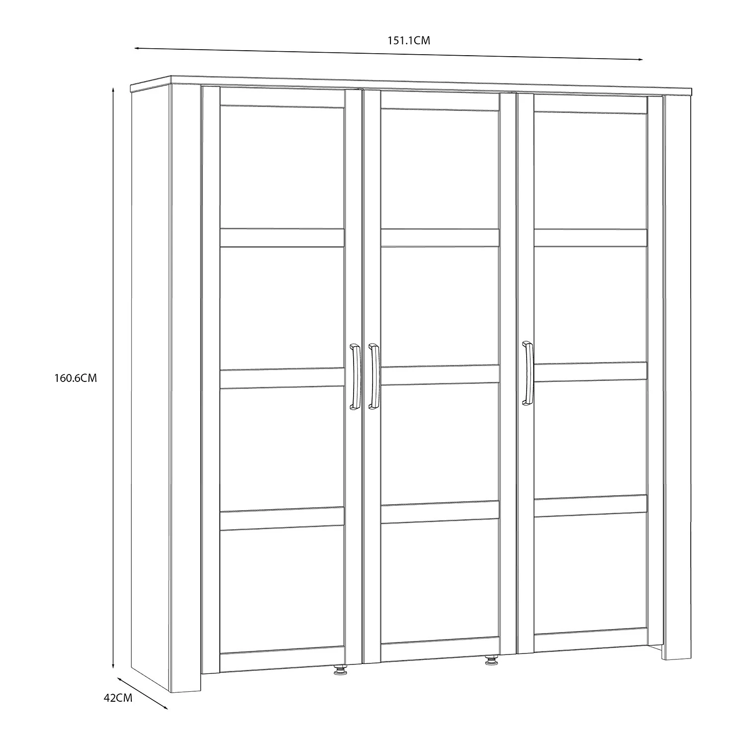 Ridgevalley Vitrinenschrank Vassia II - Eiche Navy Dekor / Eiche Riviera Dekor 10 Ridgevalley Vitrinenschrank Vassia II - Eiche Navy Dekor / Eiche Riviera Dekor – Bild 10