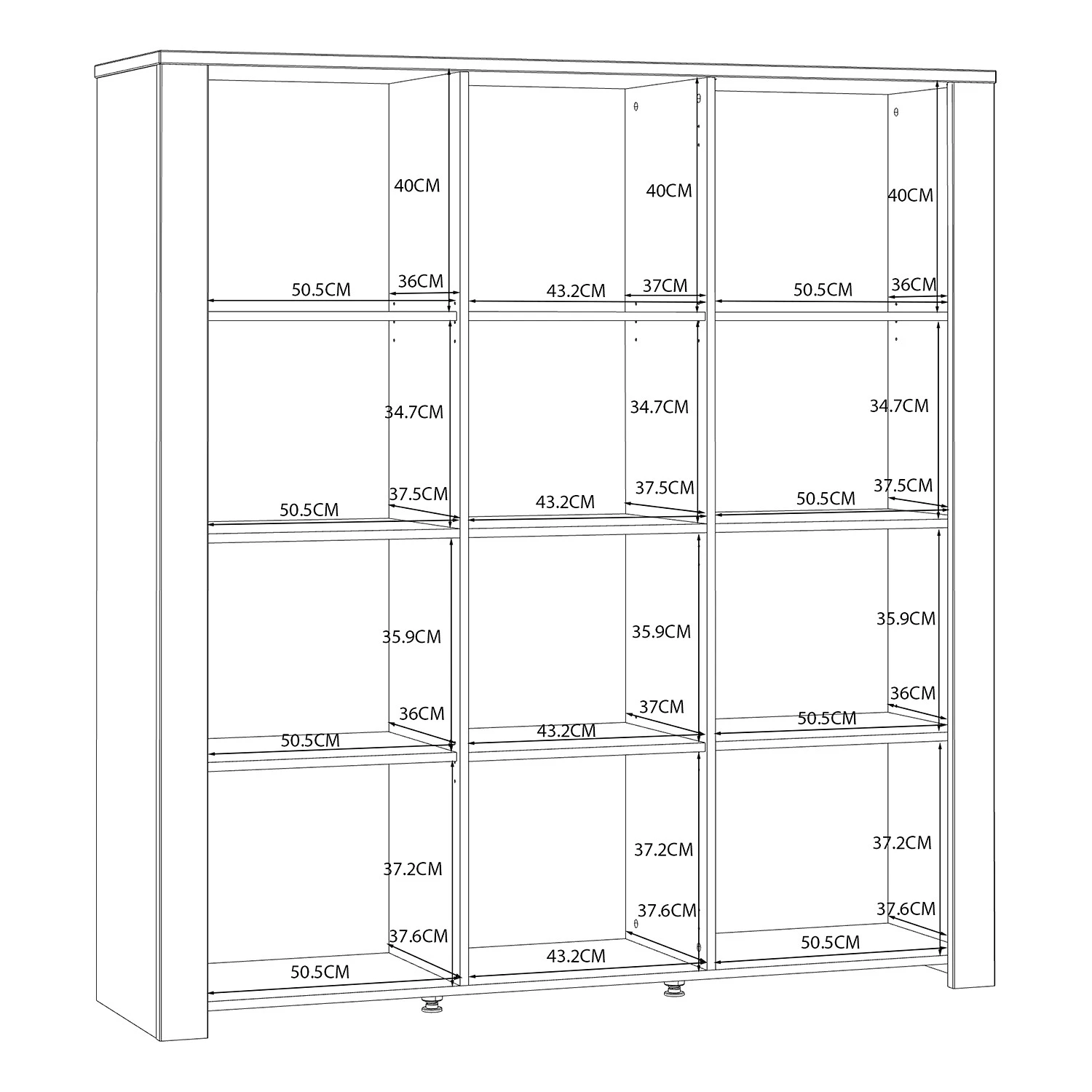 Ridgevalley Vitrinenschrank Vassia II - Eiche Navy Dekor / Eiche Riviera Dekor 11 Ridgevalley Vitrinenschrank Vassia II - Eiche Navy Dekor / Eiche Riviera Dekor – Bild 11