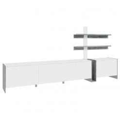 Loftscape Wohnwand Urban II (3-teilig) - Inkl. Beleuchtung - Weiß / Eiche Grau Dekor -Wohnzimmermöbel boutique en ligne 1000344692 220414 035 DETAILS P000000001000344692