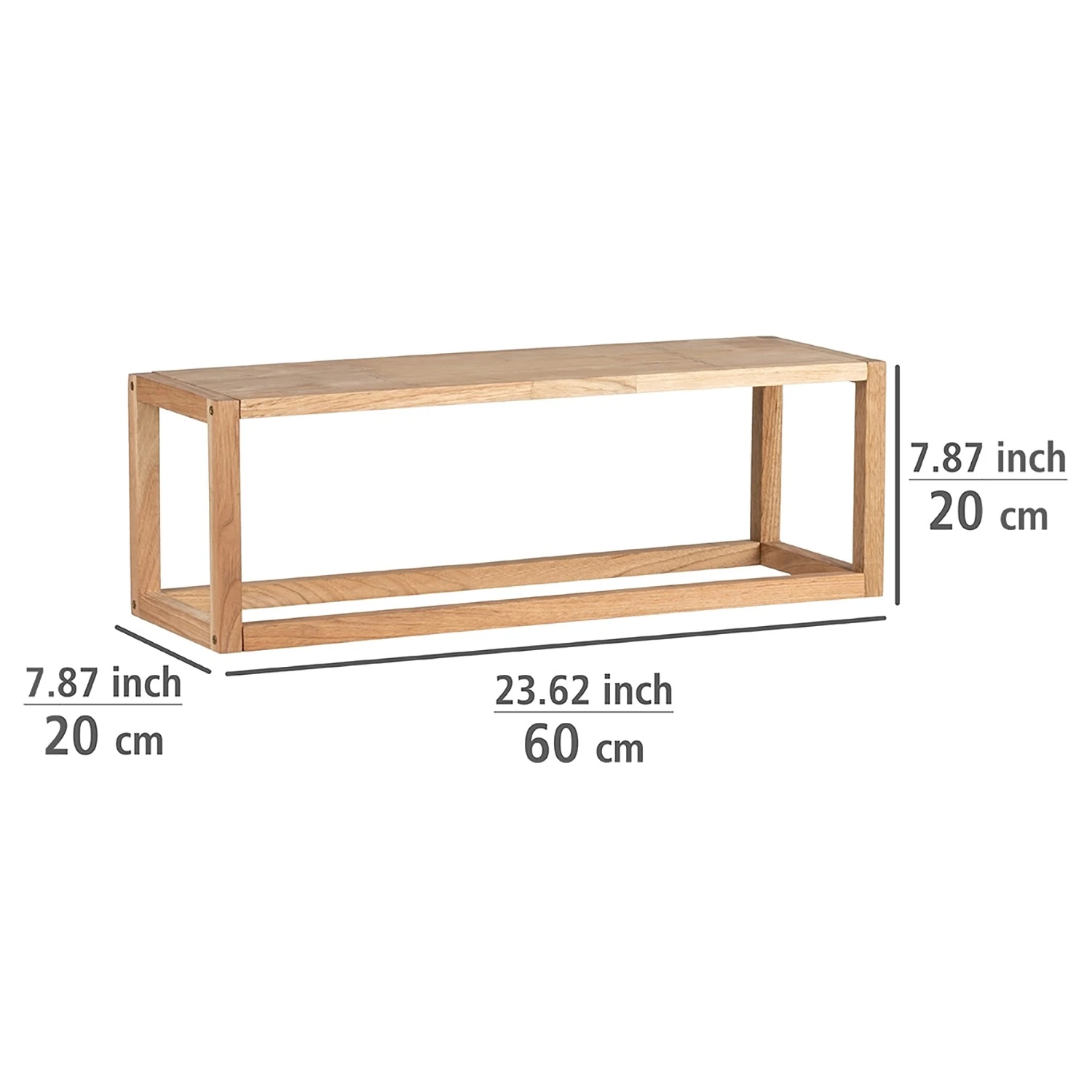 WENKO Wandregal Ferrara - Akazie massiv 7 WENKO Wandregal Ferrara - Akazie massiv – Bild 7