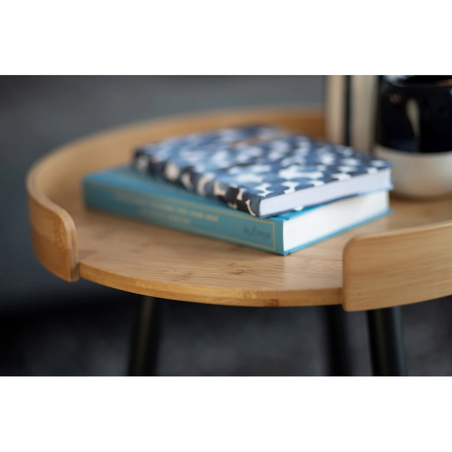 WENKO Beistelltisch Loft - Bambus massiv / Metall - Bambus / Schwarz 4 WENKO Beistelltisch Loft - Bambus massiv / Metall - Bambus / Schwarz – Bild 4