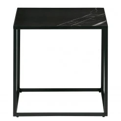 Loftscape Beistelltisch Sornas - Porzellan / Metall - Marmor Schwarz Dekor / Schwarz -Wohnzimmermöbel boutique en ligne 1000345794 220428 030 DETAILS P000000001000345794