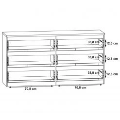 Loftscape Sideboard Optima II - Matt Weiß -Wohnzimmermöbel boutique en ligne 1000348095 220603 501 SKETCH DETAILS P000000001000348095 sketch