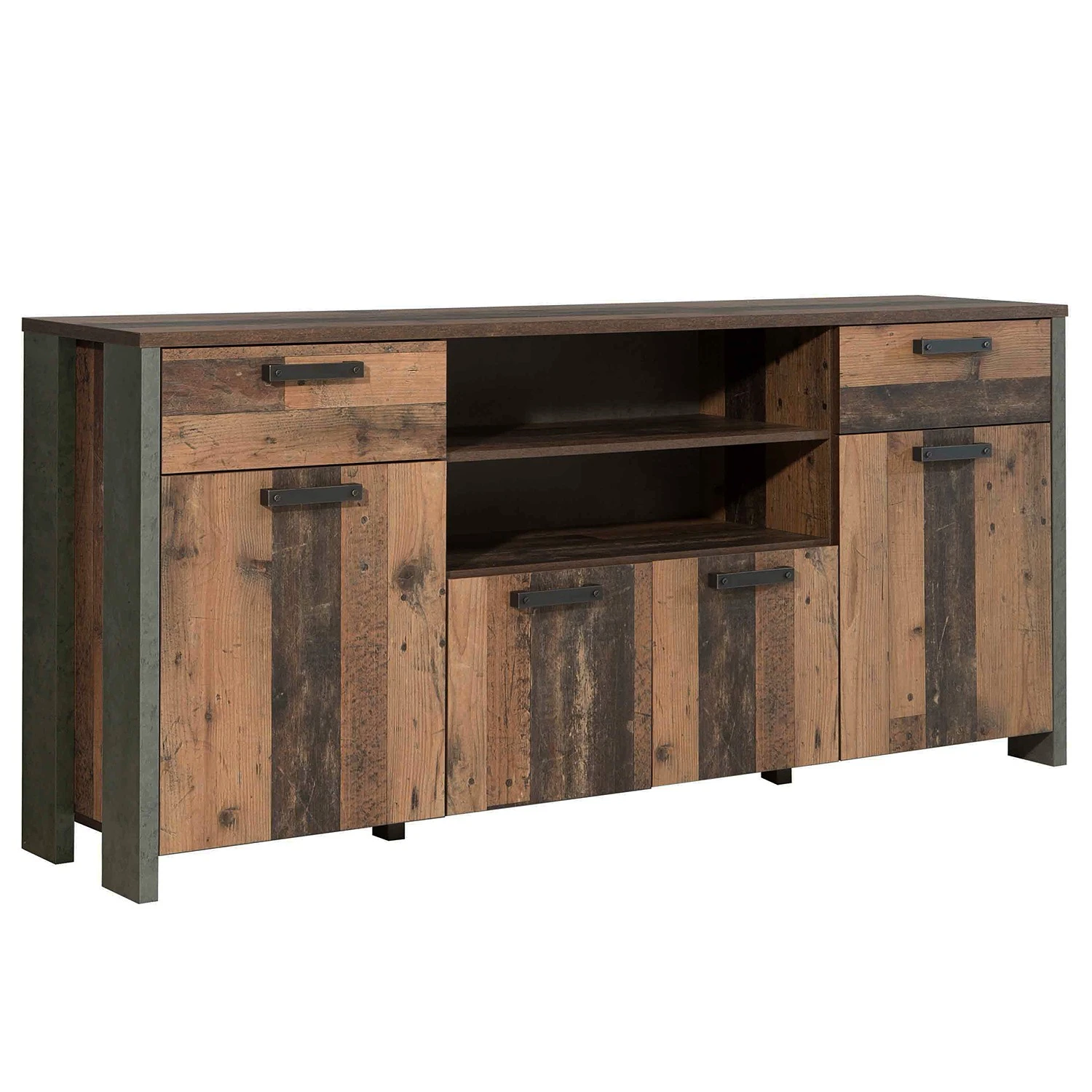 Loftscape Sideboard Ravenswood I - Altholz Dekor / Anthrazit 1 Loftscape Sideboard Ravenswood I - Altholz Dekor / Anthrazit