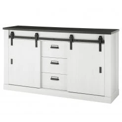 Ridgevalley Sideboard Shutter I - Pinie Weiß Dekor