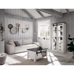 Ridgevalley Vitrinenschrank Shutter - Pinie Weiß Dekor -Wohnzimmermöbel boutique en ligne 1000348680 220505 021 MOOD DETAILS P000000001000348680 mood