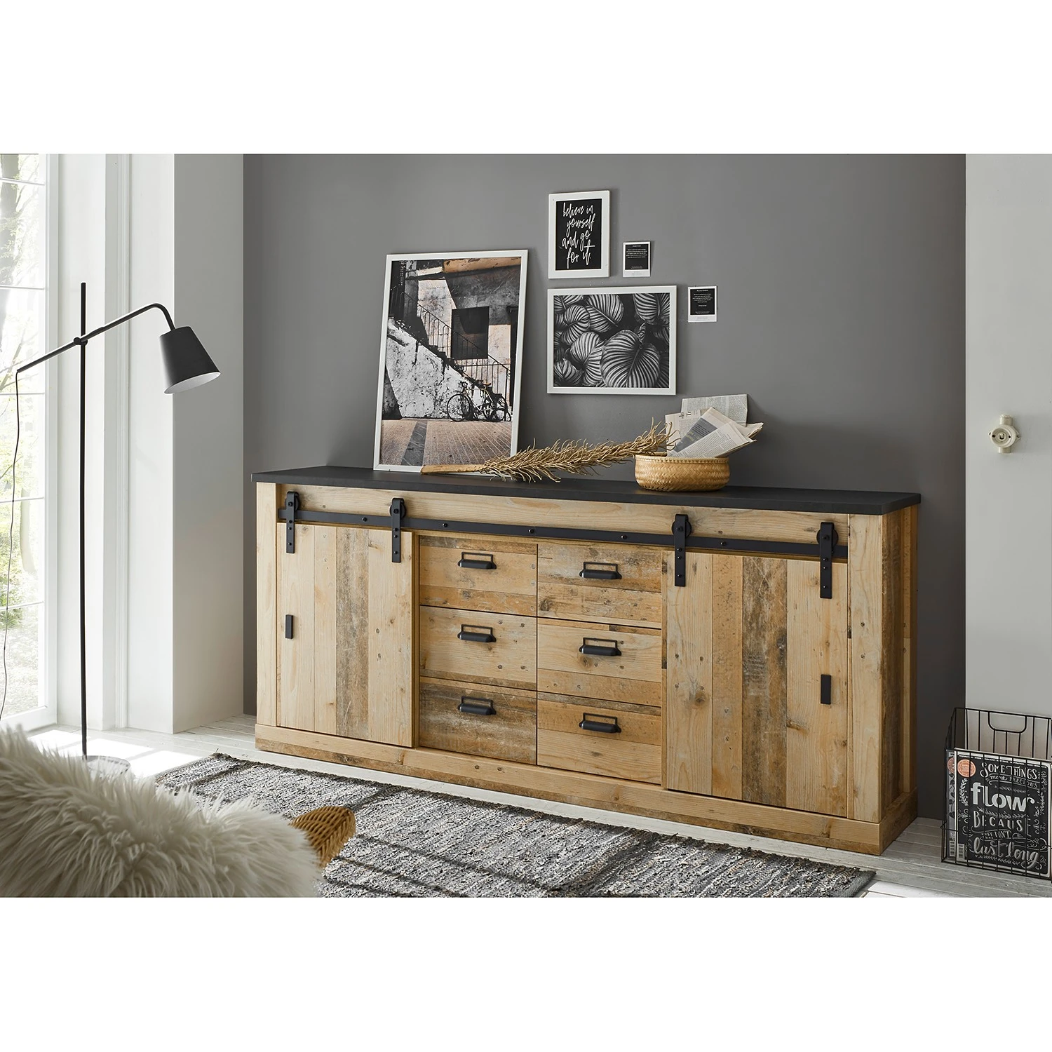 Ridgevalley Sideboard Shutter II - Eiche Dekor 2 Ridgevalley Sideboard Shutter II - Eiche Dekor – Bild 2