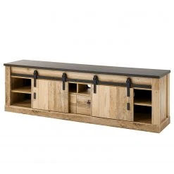 Ridgevalley Wohnwand Shutter II (3-teilig) - Eiche Dekor -Wohnzimmermöbel boutique en ligne 1000348730 220505 031 DETAILS P000000001000348730