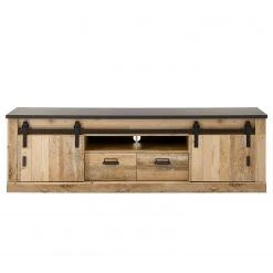 Ridgevalley Wohnwand Shutter II (3-teilig) - Eiche Dekor -Wohnzimmermöbel boutique en ligne 1000348730 220505 032 DETAILS P000000001000348730