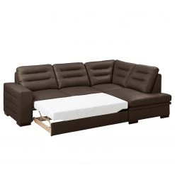 Loftscape Ecksofa Pitalito - Echtleder Maer: Dunkelbraun - Ottomane davorstehend rechts -Wohnzimmermöbel boutique en ligne 1000349696 220517 030 DETAILS P000000001000349696