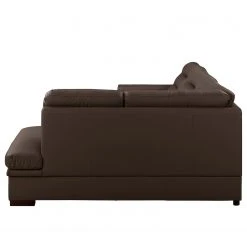 Loftscape Ecksofa Pitalito - Echtleder Maer: Dunkelbraun - Ottomane davorstehend rechts -Wohnzimmermöbel boutique en ligne 1000349696 220517 100 DETAILS P000000001000349696