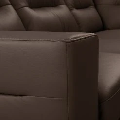 Loftscape Ecksofa Pitalito - Echtleder Maer: Dunkelbraun - Ottomane davorstehend rechts -Wohnzimmermöbel boutique en ligne 1000349696 220517 150 DETAILS P000000001000349696