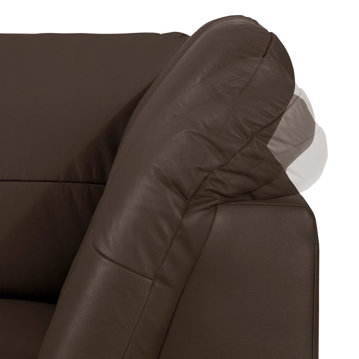 Loftscape Ecksofa Katamaran - Echtleder Maer: Dunkelbraun - Ottomane davorstehend rechts 9 Loftscape Ecksofa Katamaran - Echtleder Maer: Dunkelbraun - Ottomane davorstehend rechts – Bild 9