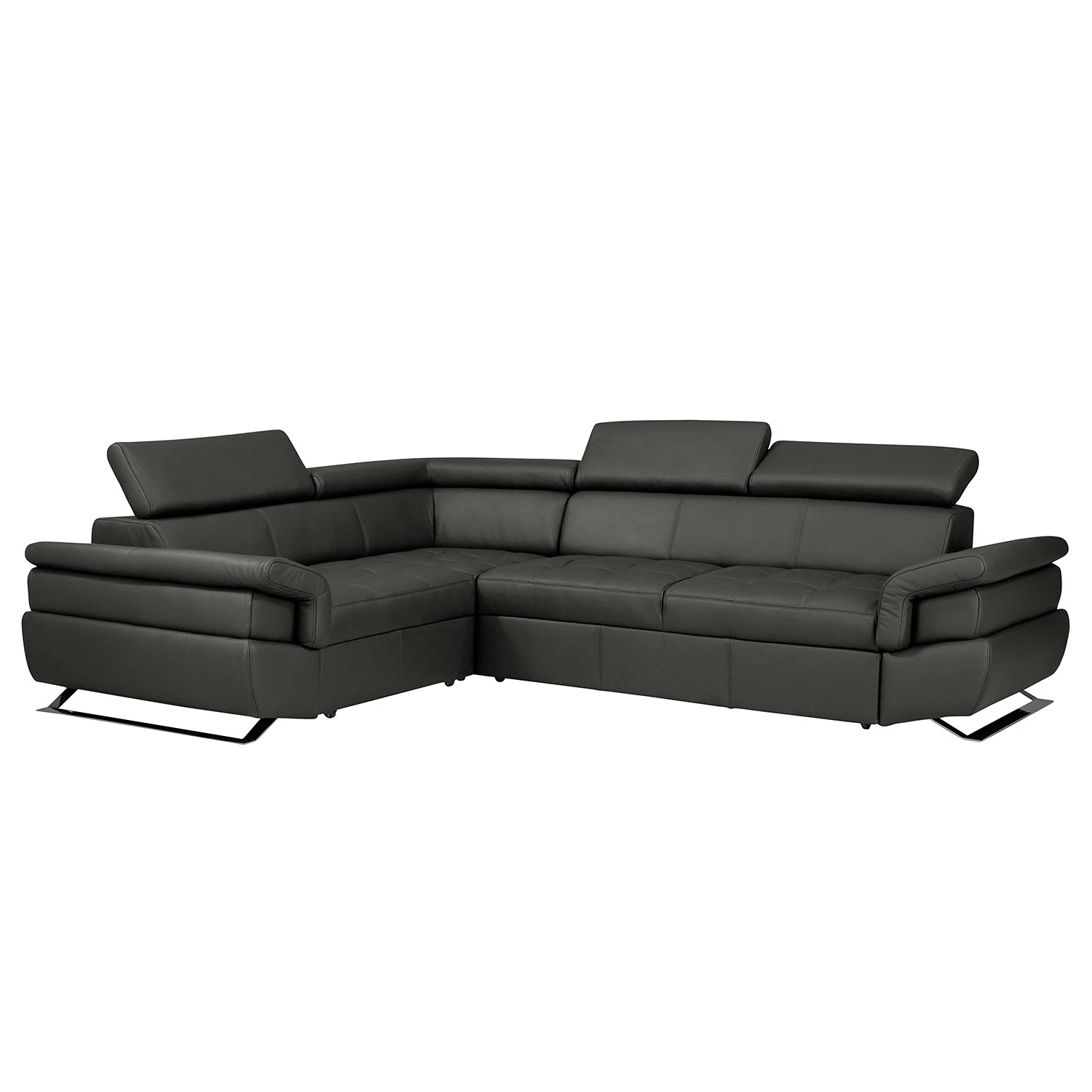 Loftscape Ecksofa Twister - Echtleder Maer: Espresso - Ottomane davorstehend links 1 Loftscape Ecksofa Twister - Echtleder Maer: Espresso - Ottomane davorstehend links