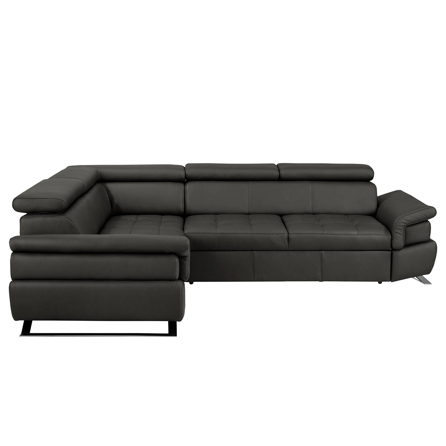 Loftscape Ecksofa Twister - Echtleder Maer: Espresso - Ottomane davorstehend links 4 Loftscape Ecksofa Twister - Echtleder Maer: Espresso - Ottomane davorstehend links – Bild 4
