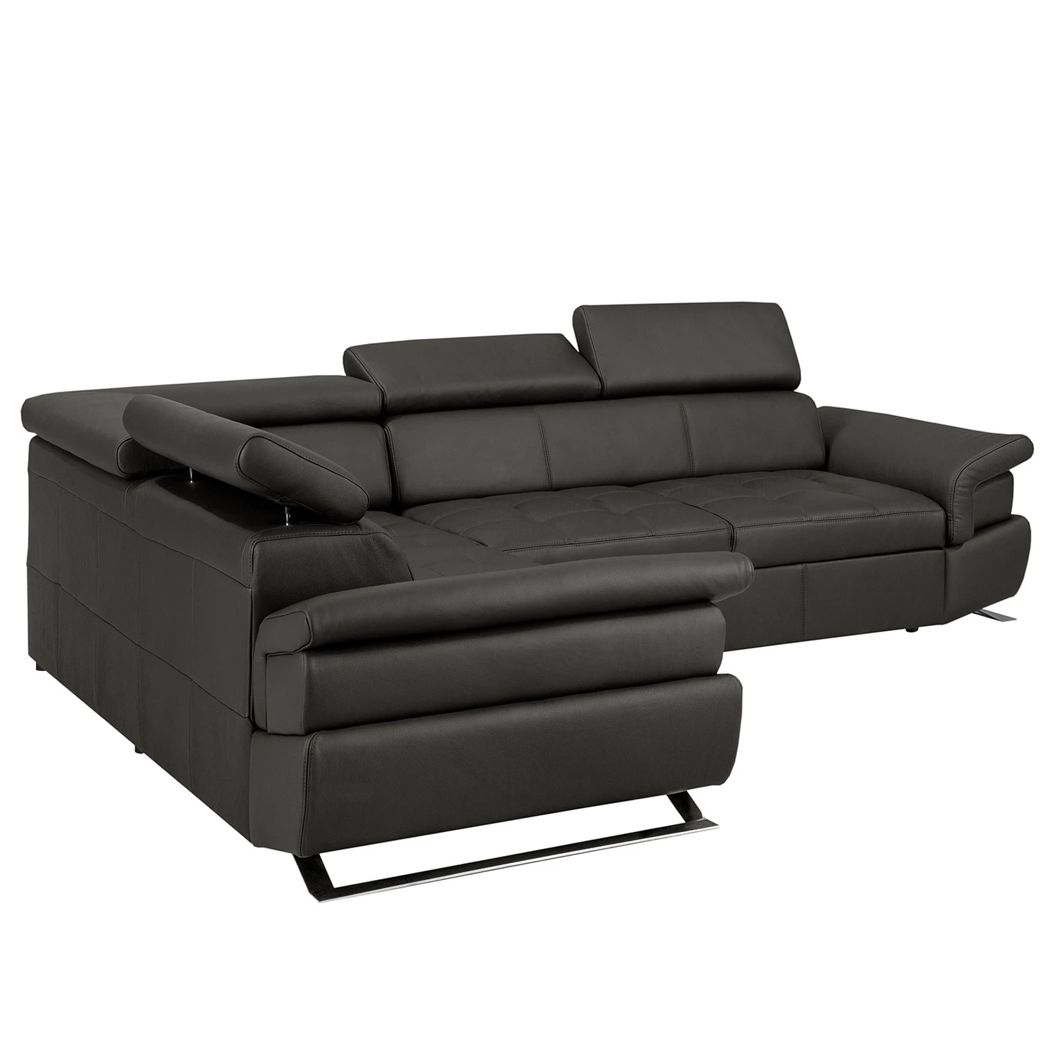 Loftscape Ecksofa Twister - Echtleder Maer: Espresso - Ottomane davorstehend links 5 Loftscape Ecksofa Twister - Echtleder Maer: Espresso - Ottomane davorstehend links – Bild 5