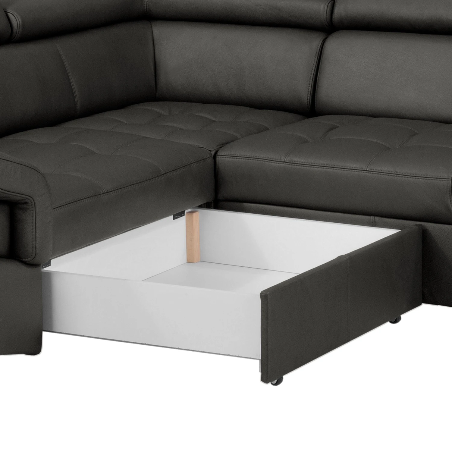 Loftscape Ecksofa Twister - Echtleder Maer: Espresso - Ottomane davorstehend links 7 Loftscape Ecksofa Twister - Echtleder Maer: Espresso - Ottomane davorstehend links – Bild 7