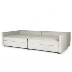 Studio Copenhagen 3-Sitzer Bigsofa ALON cosy - Webstoff Raya: Silber -Wohnzimmermöbel boutique en ligne 1000349867 220722 060 DETAILS P000000001000349867