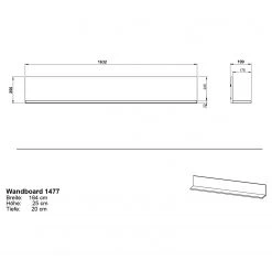 Germania Wandboard California - Graphit -Wohnzimmermöbel boutique en ligne 1000352093 220512 500 SKETCH DETAILS P000000001000352093 sketch