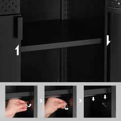 Red Living Kommode Ferris Wheel - Metall - Braun / Schwarz 14 Red Living Kommode Ferris Wheel - Metall - Braun / Schwarz -Wohnzimmermöbel boutique en ligne 1000353415 220601 032 DETAILS P000000001000353415