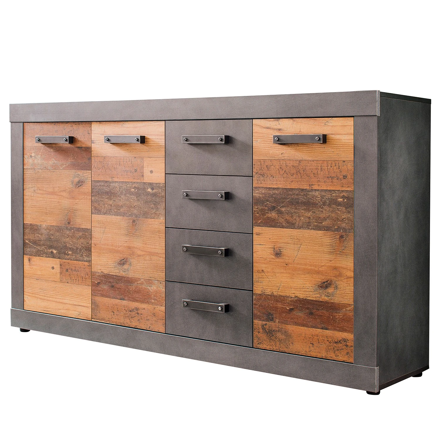 Trendteam Sideboard Indy - Altholz Dekor / Anthrazit 1 Trendteam Sideboard Indy - Altholz Dekor / Anthrazit
