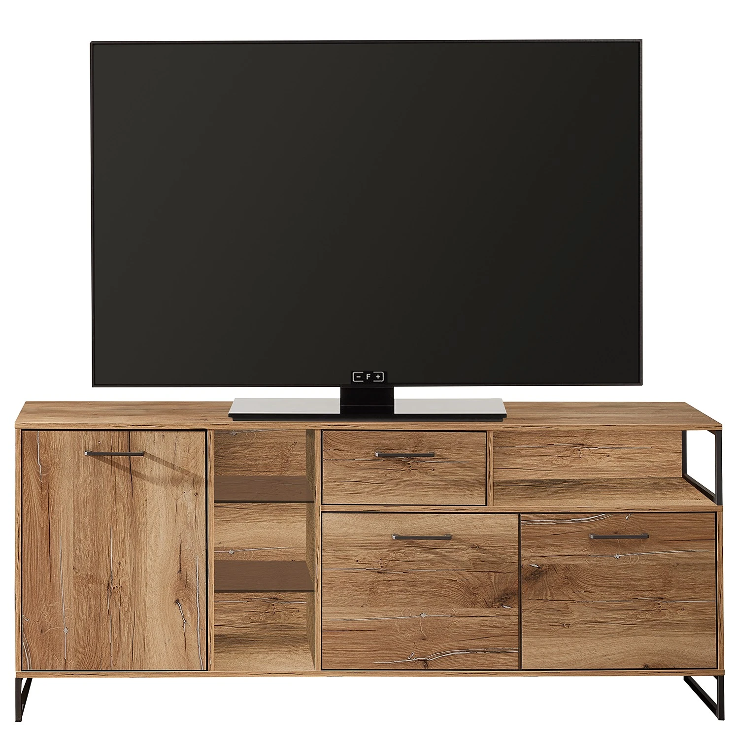 Red Living Wohnwand Sligo III (3-teilig) - Risseiche Silber Dekor / Graphit 2 Red Living Wohnwand Sligo III (3-teilig) - Risseiche Silber Dekor / Graphit – Bild 2