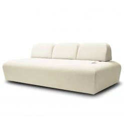 Miu Form Sofa Miu Magic II mit Rückenlehne S - Webstoff Concha: Weiß