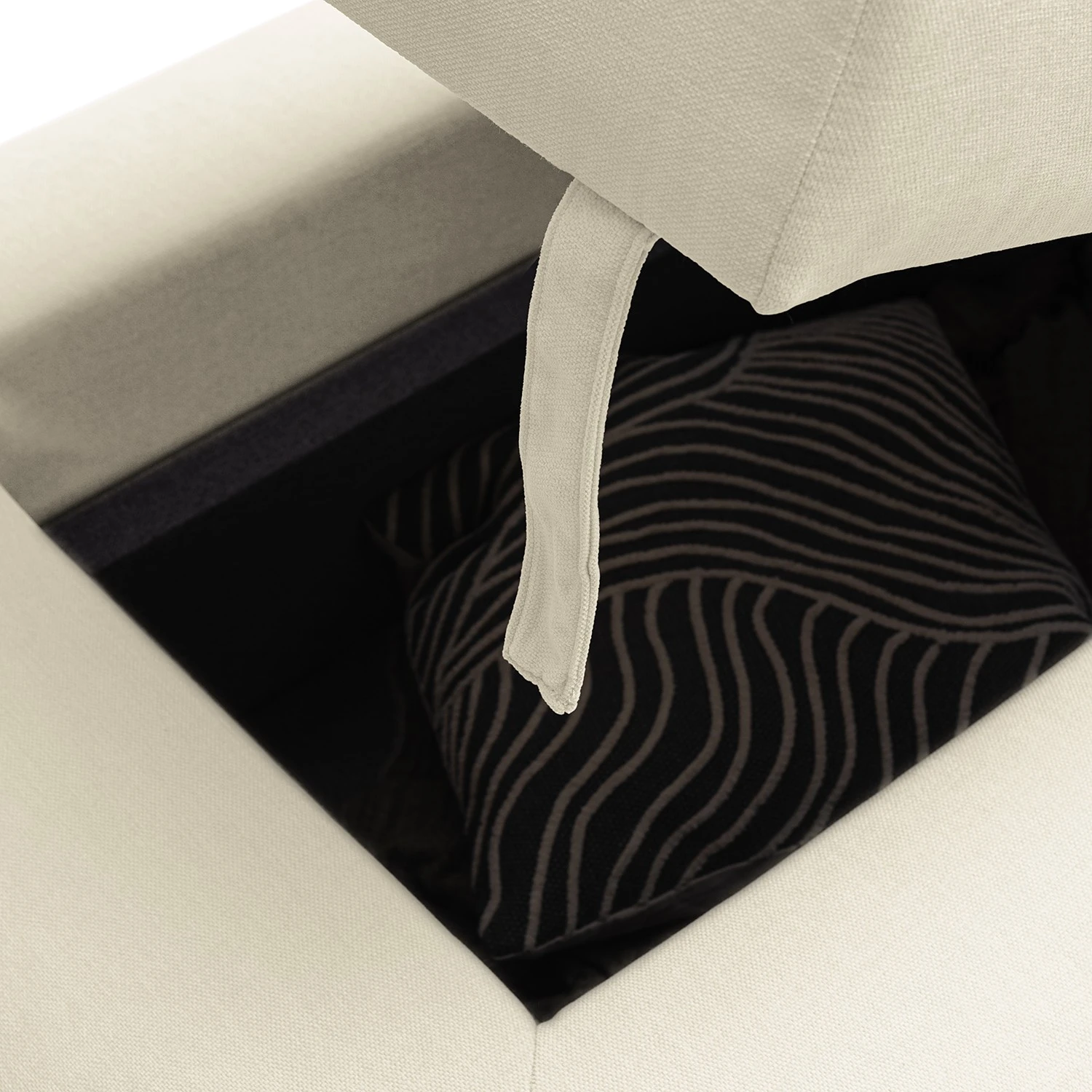 Miu Form Sofa Miu Magic II mit Rückenlehne S - Webstoff Concha: Weiß 14 Miu Form Sofa Miu Magic II mit Rückenlehne S - Webstoff Concha: Weiß – Bild 14